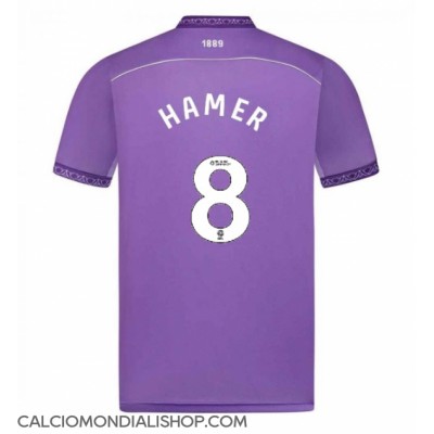 Maglie da calcio Sheffield United Gustavo Hamer #8 Terza Maglia 2025-26 Manica Corta Maglie da calcio Sheffield United Gustavo Hamer #8 Terza Maglia 2025-26 Manica Corta